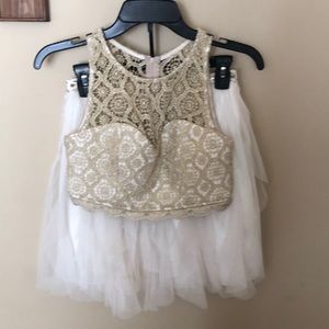 2 piece homecoming dress